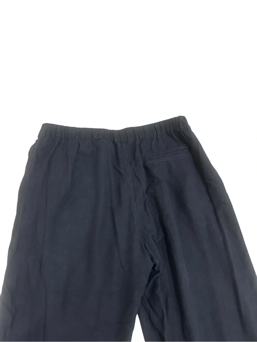 Caslon Black Wide-Leg linen blend pull on elastic waist pants comfy large petite